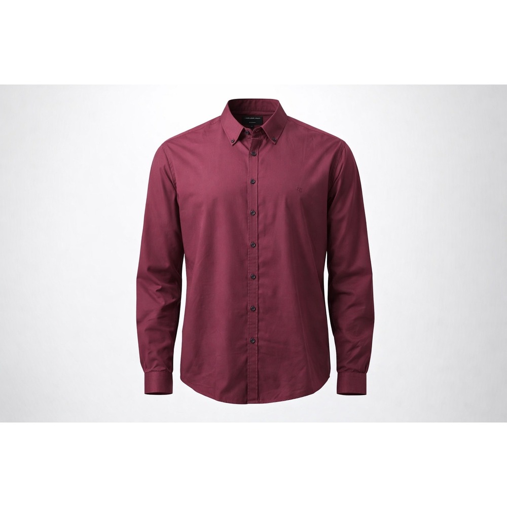 Tailored Athlete Bamboo Shirt Mens XXXL Burgundy Long Sleeve Stretch Button EUC